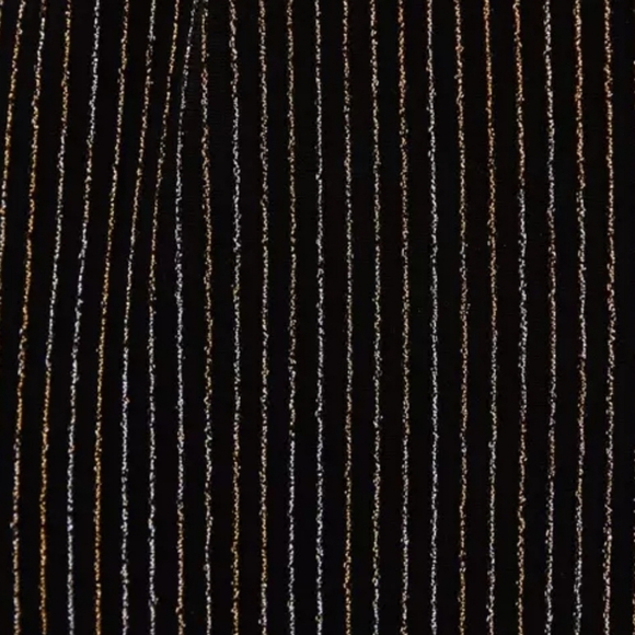 Torrid Black and Silver Gold Wide Leg Pants Stretchy Pull On Elastic Waist - Picture 6 of 6